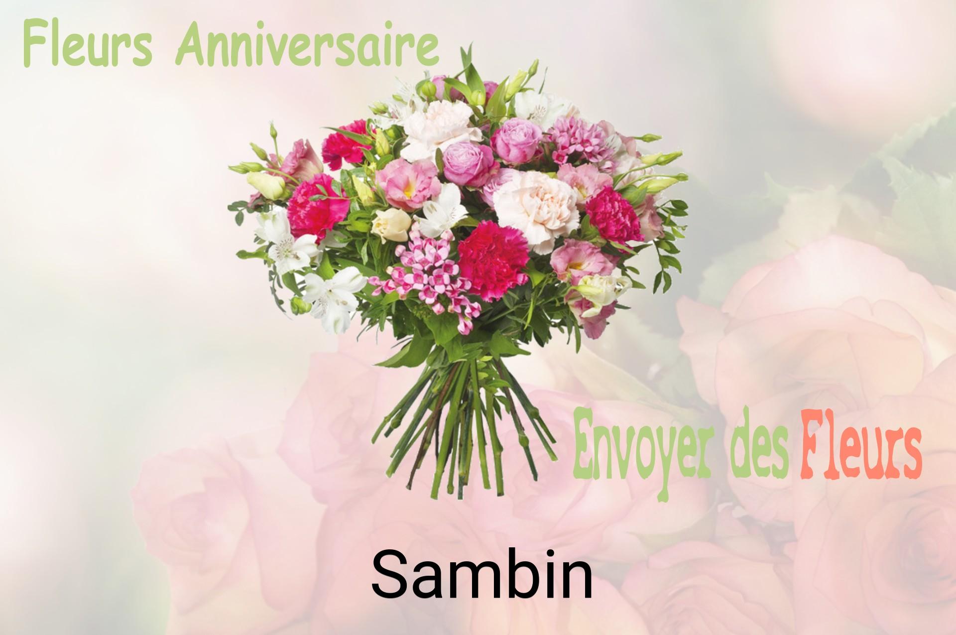 Bouquet de fleurs d’anniversaire livré à Sambin